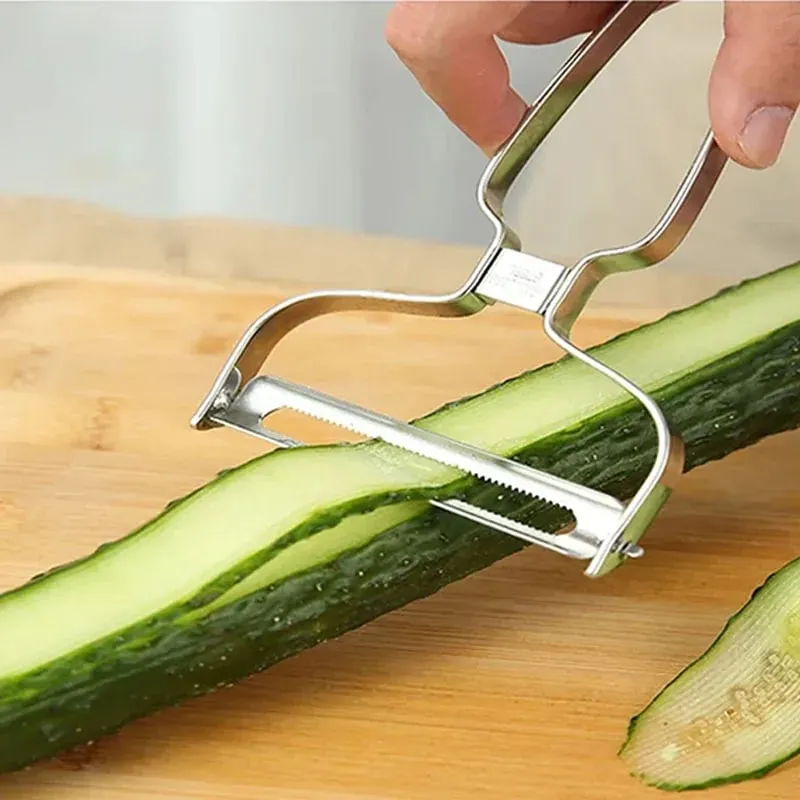1PC/Peeler Vegetables Fruit Stainless Steel Knife Cabbage Graters Salad Potato Slicer Kitchen Accessories Cooking Tools Wide Mou — image 2