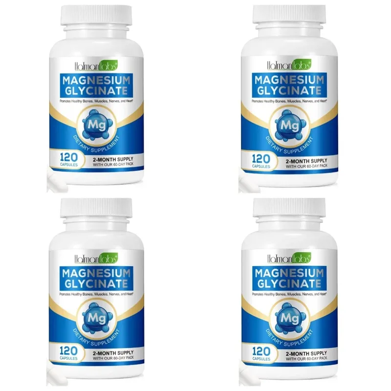 Kapsul Magnesium Glycinate dengan 208mg Elemental Bisglycinate untuk Otot Tulang yang Sihat & Sokongan Saraf Dewasa 120 Kapsul — image 10