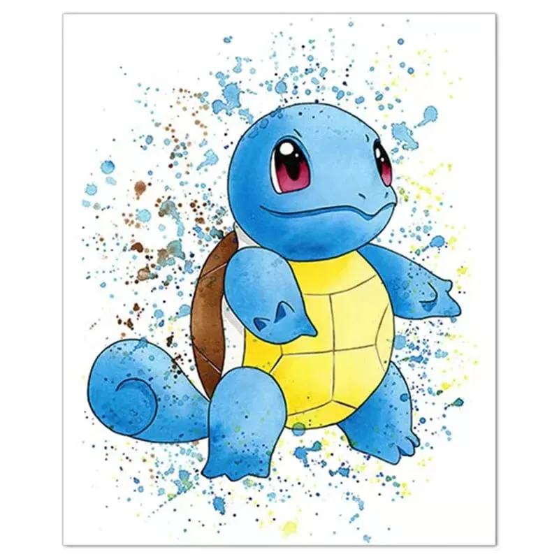 Anime Pokemon Canvas Painting Bulbasaur Charmander Squirtle Poster and Print Watercolor Wall Art Picture Home Decor Kids Gifts — image 16