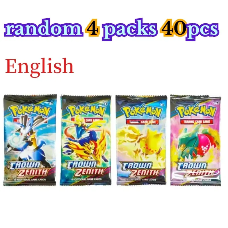 fun 40 Pieces Pokemon Card Pack 4 Sets Sun Moon Violet 151 English Trading Cards Collectible Toys Halloween Gift Fantasy Sci Fi — image 23