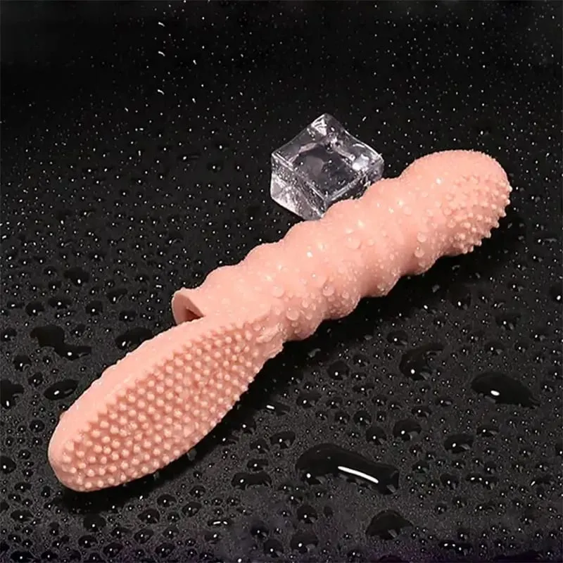 Sarung tangan jari bergetar erotik rangsangan g-spot berkualiti tinggi penggetar jari boleh dicas semula pasangan bercumbu mainan seks — image 5