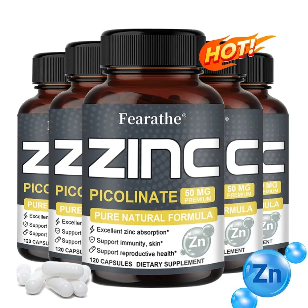 Zink 50 Mg - Högpotent tillskott av rent zink ökar immunfunktionen Främjar frisk hud och främjar benmärgens hälsa — image 2