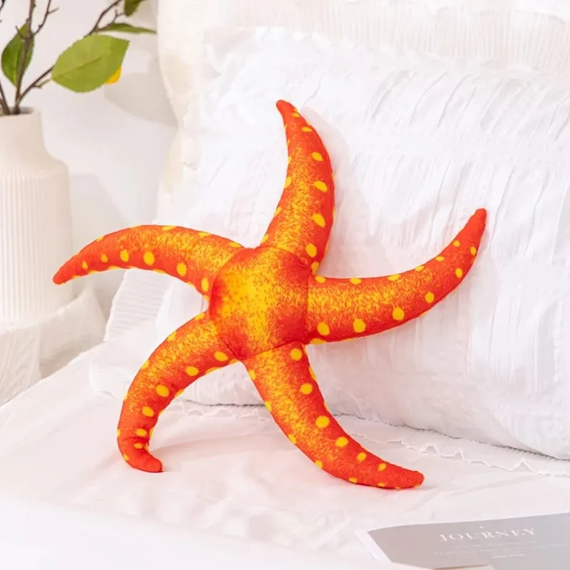 35/40 ซม.ปลาดาว Star Plush หมอนตุ๊กตายิ้ม Happy Sky หมอนที่มีสีสันตกแต่งเบาะสำหรับเก้าอี้โซฟากลับสนับสนุนของขวัญ — image 19