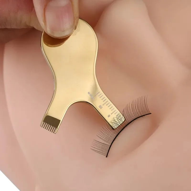 Spazzola per trucco ciglia Strumento per permanente per ciglia Spazzola per ciglia riutilizzabile in acciaio inossidabile Pettine pulito Spazzole per ciglia innestate a forma di Y — image 5