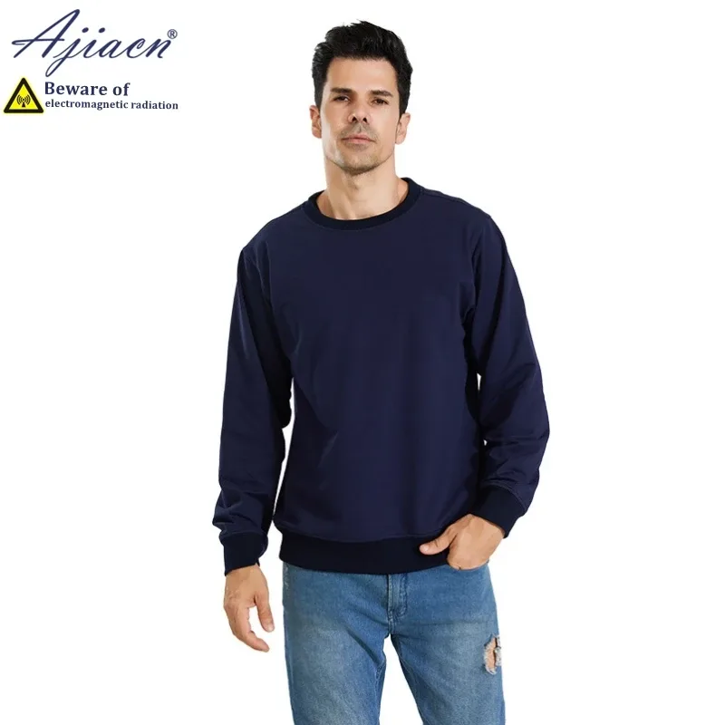 Anti-radiation 100% silver fiber knitted lining sweatshirts Mobile phone computer Electromagnetic radiation shielding clothing — image 3