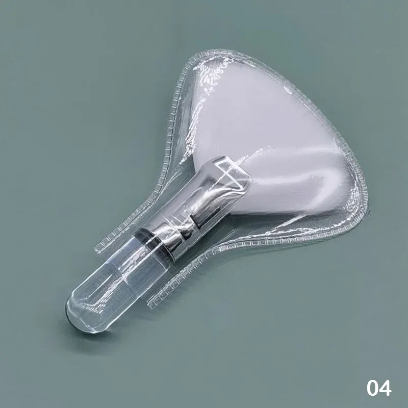 Mini ventaglio pennelli per trucco viso cipria fondotinta fard pennello correttore strumenti cosmetici pennelli a ventaglio in fibra sintetica — image 3