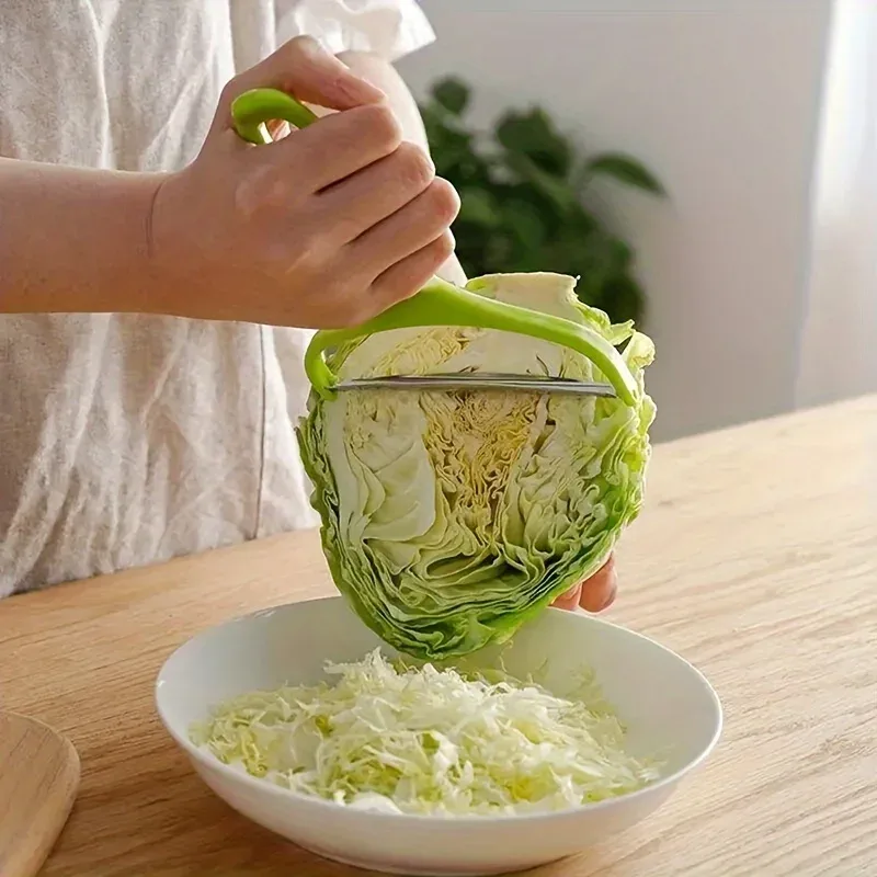 Grand broyeur et trancheur de chou multifonctionnel, coupe-légumes de qualité alimentaire, adapté à la laitue avec éplucheur à lame large, 1 pièce — image 2