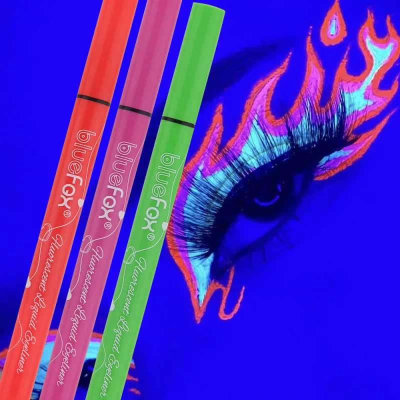 6 ชิ้นนีออนเรืองแสง UV Glow อายไลเนอร์กันน้ำ Long Lasting สีสัน Liquid Eye Liner Rave Party แต่งหน้าฮาโลวีนเครื่องมือ — image 6