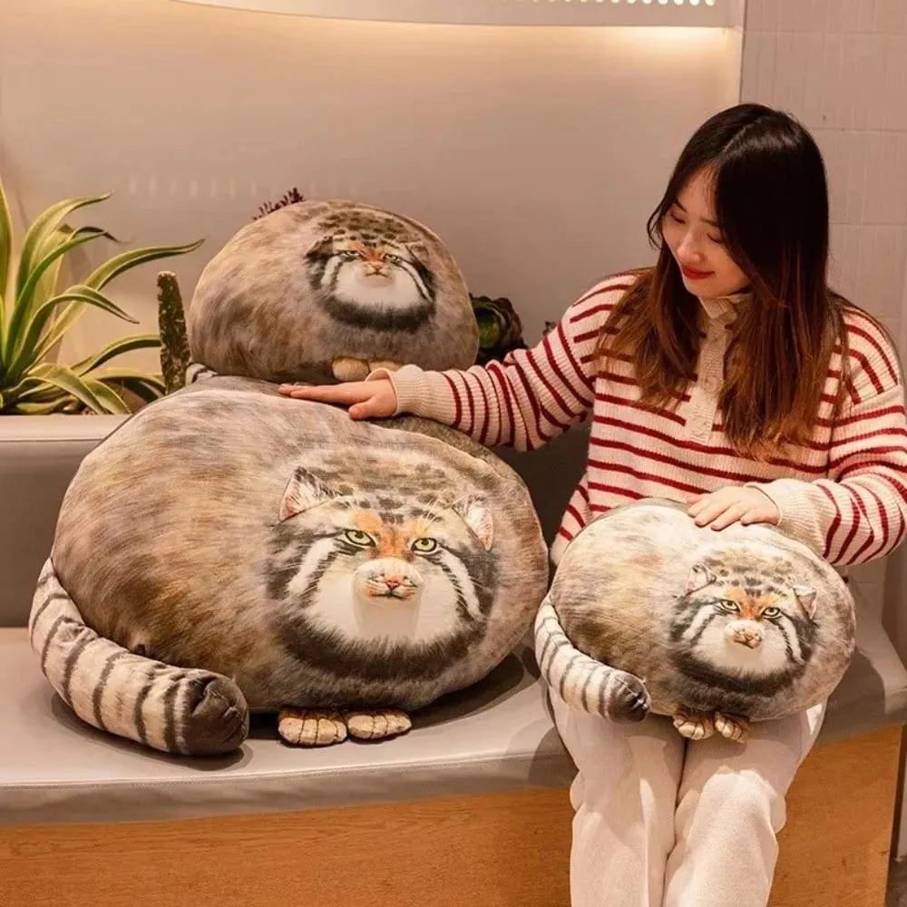 Cuscino per gatti di peluche abbracciabile realistico per gatti super morbidi dall'aspetto feroce Cuscino per gatti di simulazione adorabile elastico per divano — image 7