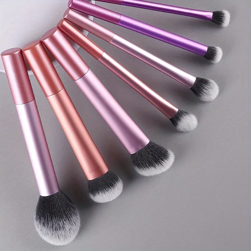 7pcs Set Berus Mekap Pro - Berus Mekap Rambut Sintetik Premium Lembut Berus Memerah Mata Pembayang Mata Alat Solek Kosmetik — image 8