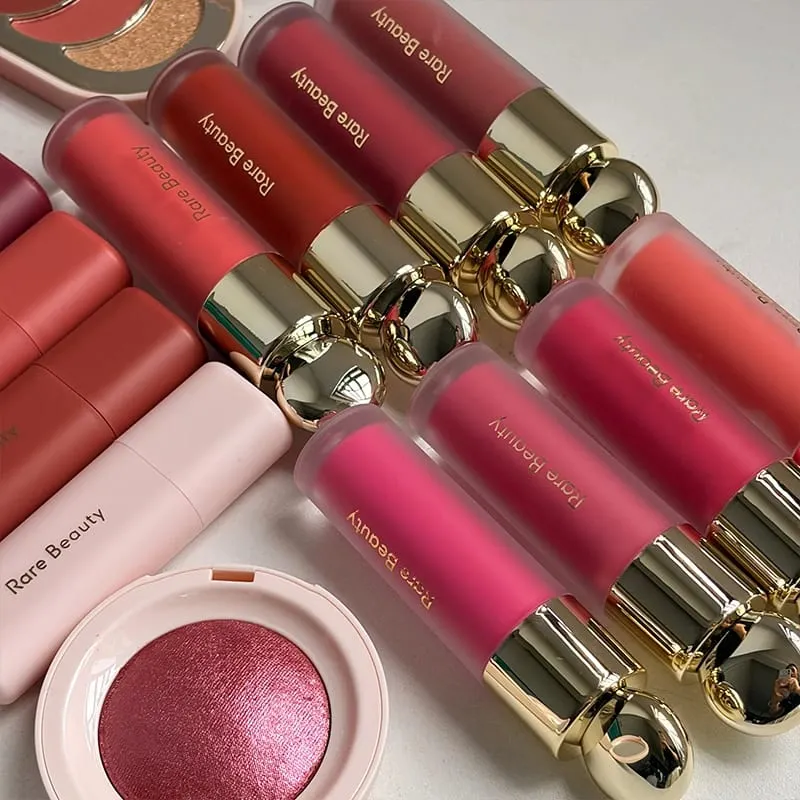 Autumn Rare Beauty Cream‑to‑powder Liquid Blush Mashed‑potato Texture Highlight Mirror Easy‑to‑apply Long‑lasting Blush Cream — image 6