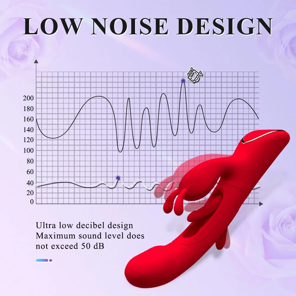Rabbit Vibrator for Women G Spot Tapping Flapping Clit Stimulator Female Vagina Licking Tongue Massager Dildo Sex Toys for Adult