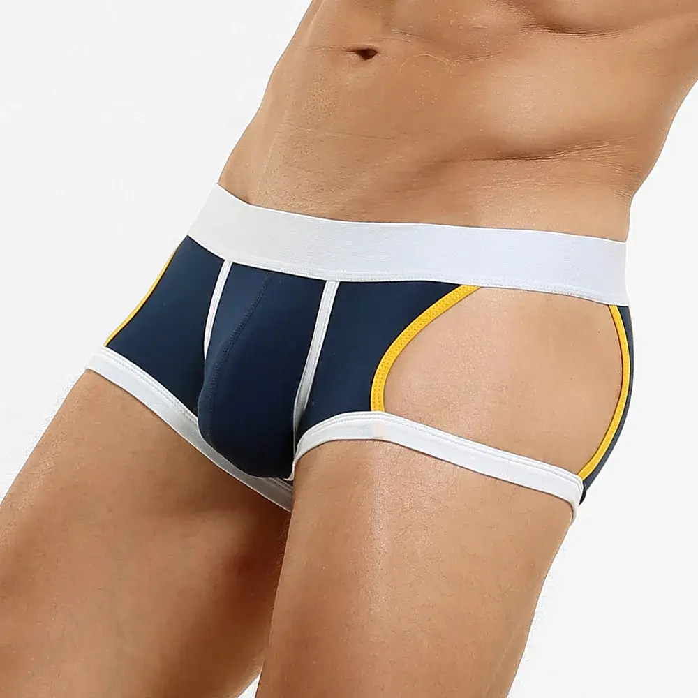 Slip plat taille basse en forme de U pour hommes, sous-vêtements tendance, Design léger, vêtements intérieurs confortables pour hommes — image 3