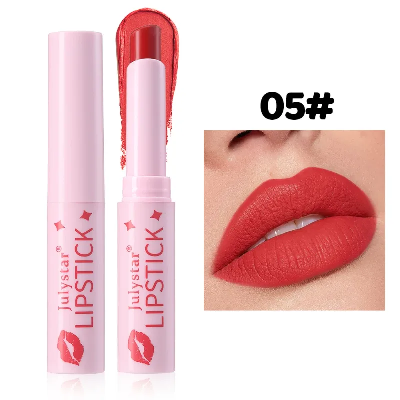 Brauner, mattierter Samt-Lippenstift für Make-up, 8 Farben, wasserfest, matt, Konturtönung, Lippenstift-Stift, langlebig, sexy, rosa, rote Lippenglasur — image 11