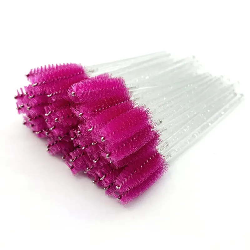 Einweg-Wimpernbürsten mit Kristalldiamantgriff, Wimpernbürste, Augenbrauen-Mascara-Stäbe, Wimpernverlängerungszubehör, Make-up-Werkzeuge — image 2