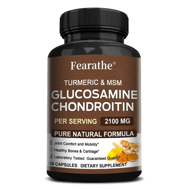 Glucosamin Chondroitin MSM Kapsler 2100mg Støtte ledmobilitet Brusk Fleksibilitet Sundhed Ryg- og knækomfort