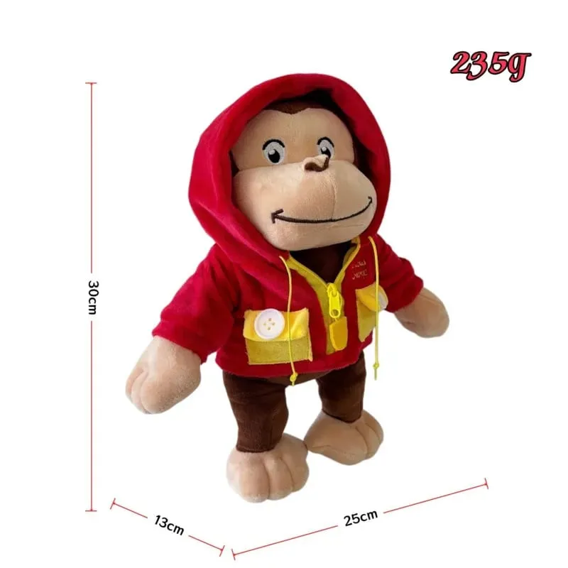 อะนิเมะใหม่Fire DeptนักผจญเพลิงCurious George Plushเด็กน่ารักCurious GeorgeลิงPlush Softสัตว์Plushieหมอนตุ๊กตาของเล่น — image 13