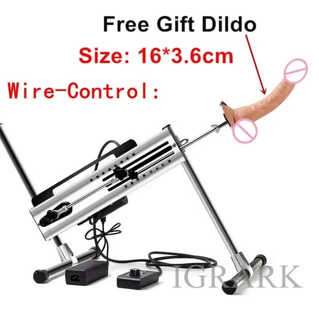 Ενσύρματο/Ασύρματο Dual Control Quiet Sex Machine 120W Ρυθμιζόμενο Vac-u-Lock Love Machines 3-15cm Stroke Vibrator Sex Toys for Women