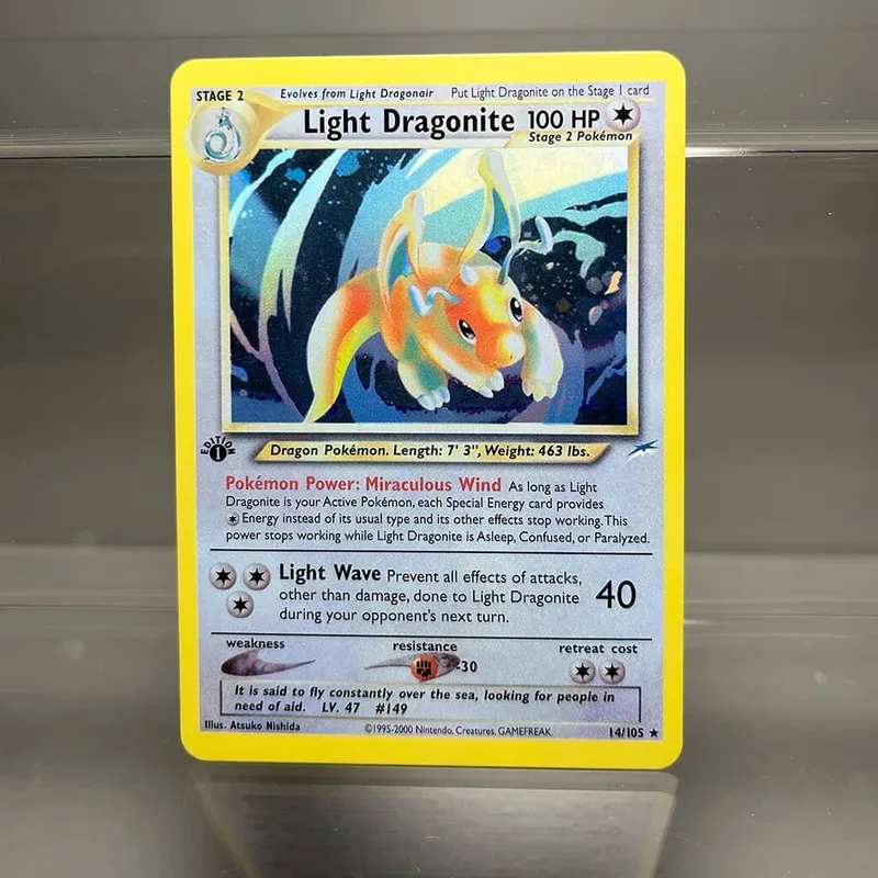 PKM 單卡第一版 1996 年雷丘噴火龍 PTCG 箔卡遊戲收藏 PKM 代理卡 — image 24