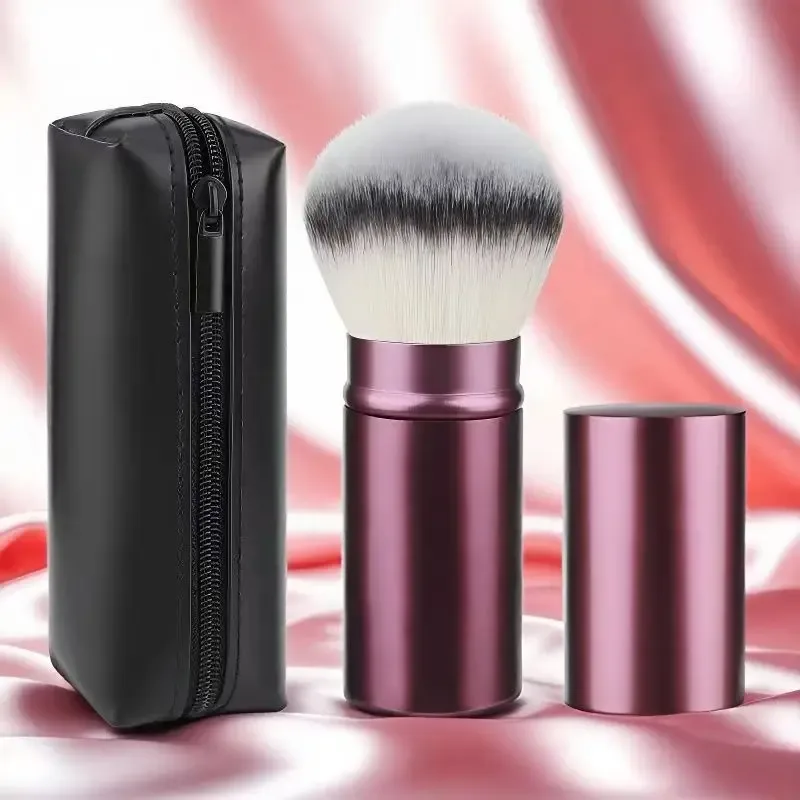 Travel Portable Makeup Brush Set with Storage Bag Blush Foundation Brush Cosmetic Brushes for On-the-Go Beauty Essentials