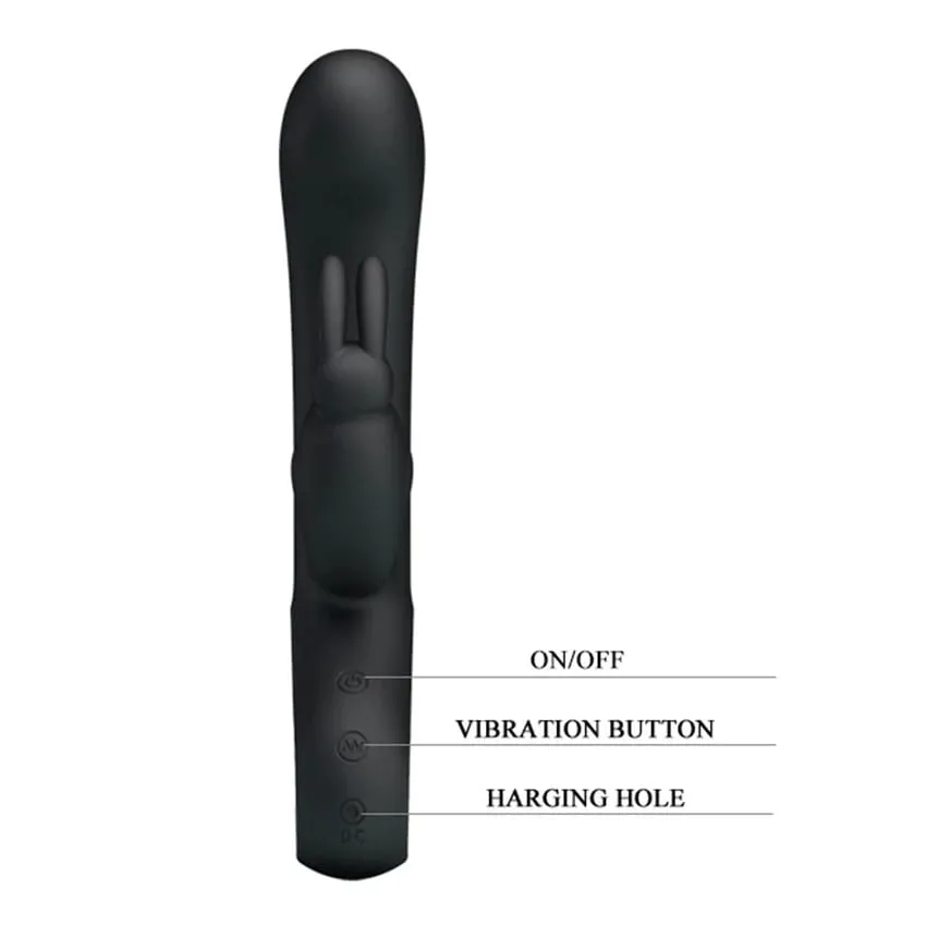 12 Speed G Spot Vibrator USB Rechargeable Powerful Dildo Rabbit Vibrator for Women Clitoris stimulation Massage Adult sex toys — image 5