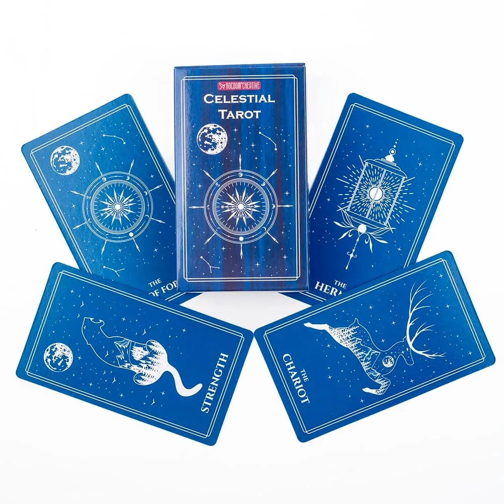 Tarot céleste rempli de l'atmosphère mystérieuse des corps célestes cosmiques Divination Edition Deck Jeux de société — image 4
