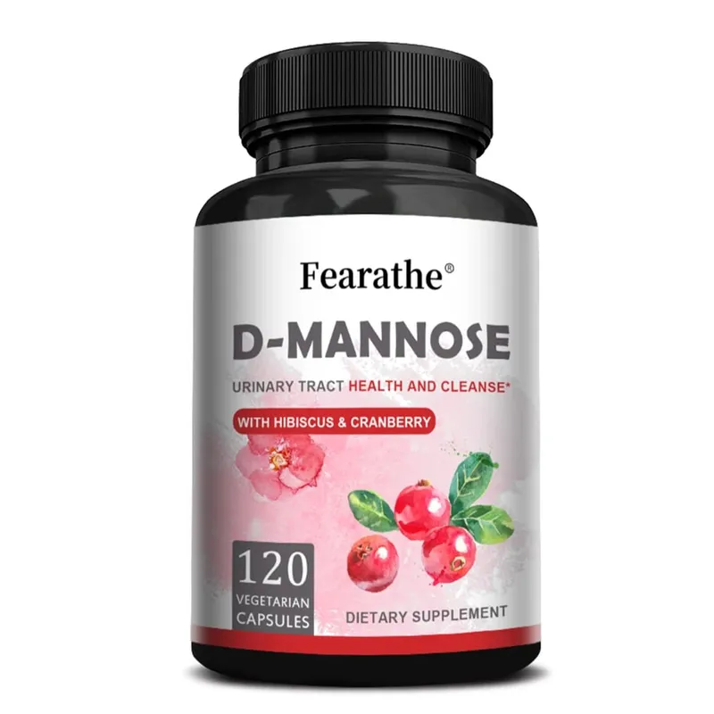 D-Mannose, rein natürliches Nahrungsergänzungsmittel zur Unterstützung der Harnwegsgesundheit, hilft bei der Blasengesundheit. Nahrungsergänzungsmittel, 120 Kapseln