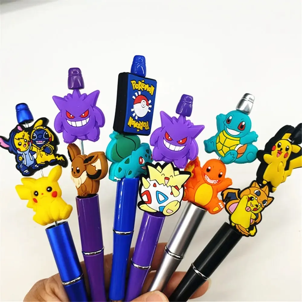 5 Stück Pokemon Silikon-Brennperlen für DIY Bead Pen Schnullerkette Clips Perlen Kinderspielzeug DIY Geschenk — image 1