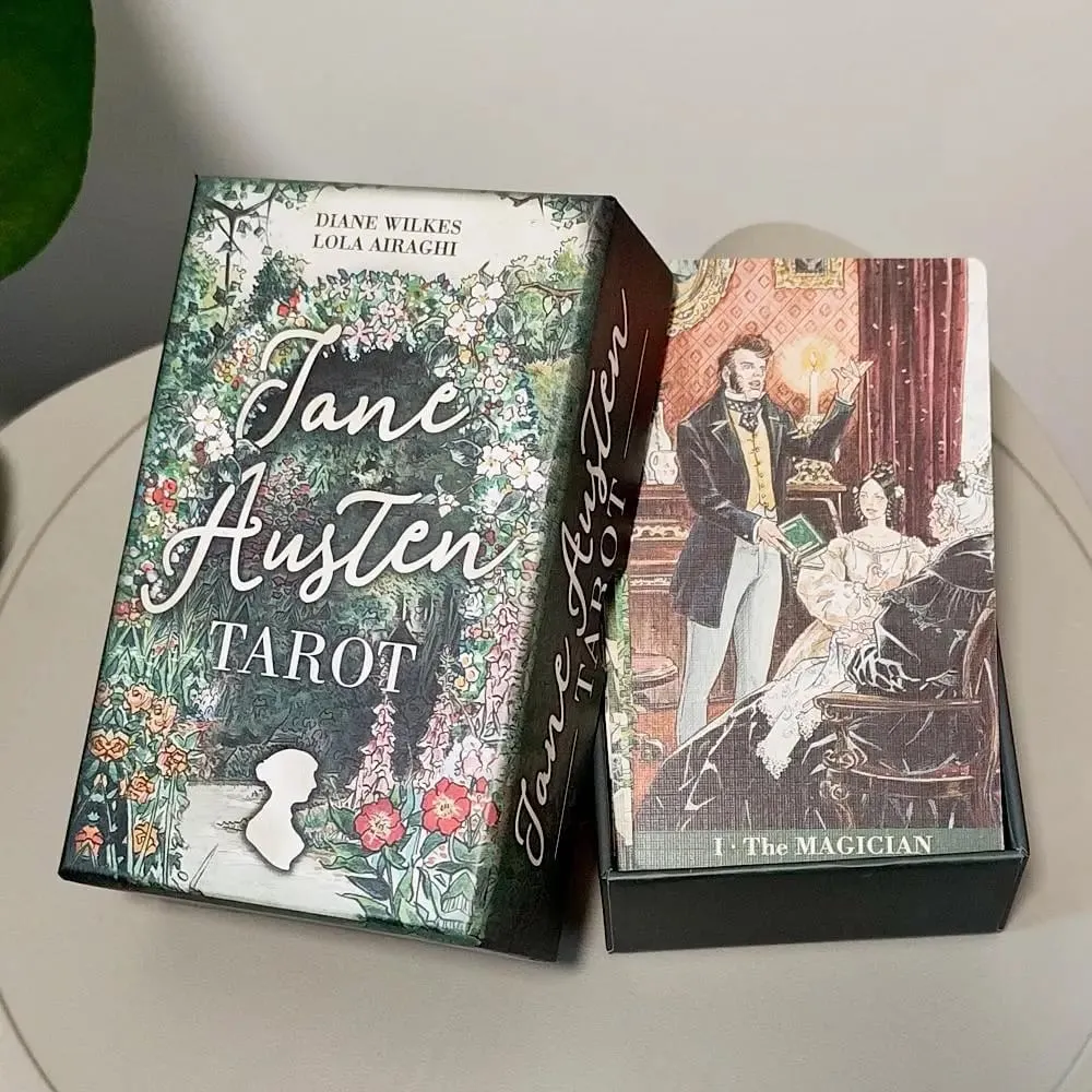 12*7cm Jane Austen Tarot in stabiler Box – Ein Regency Romance Wahrsagungsdeck für Literaturliebhaber, 78-Karten-Deck