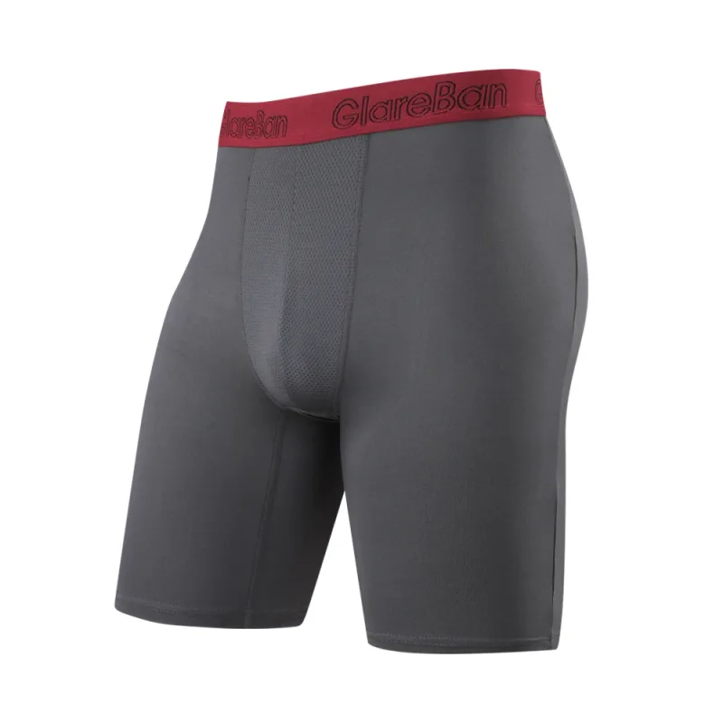 4 Pieces Mixed Colors Quick-Dry Long Leg Boxer Briefs Underpants Underwear For Home And Sports Hight Quality Male Panties Pants — image 35