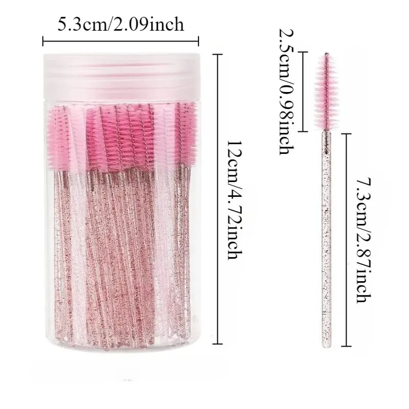 50/150PCS Usa E Getta Pennello Per Ciglia Mascara Bacchette Pennello Per Sopracciglia Applicatore di Trucco per Estensione Delle Ciglia Strumenti di Bellezza — image 2