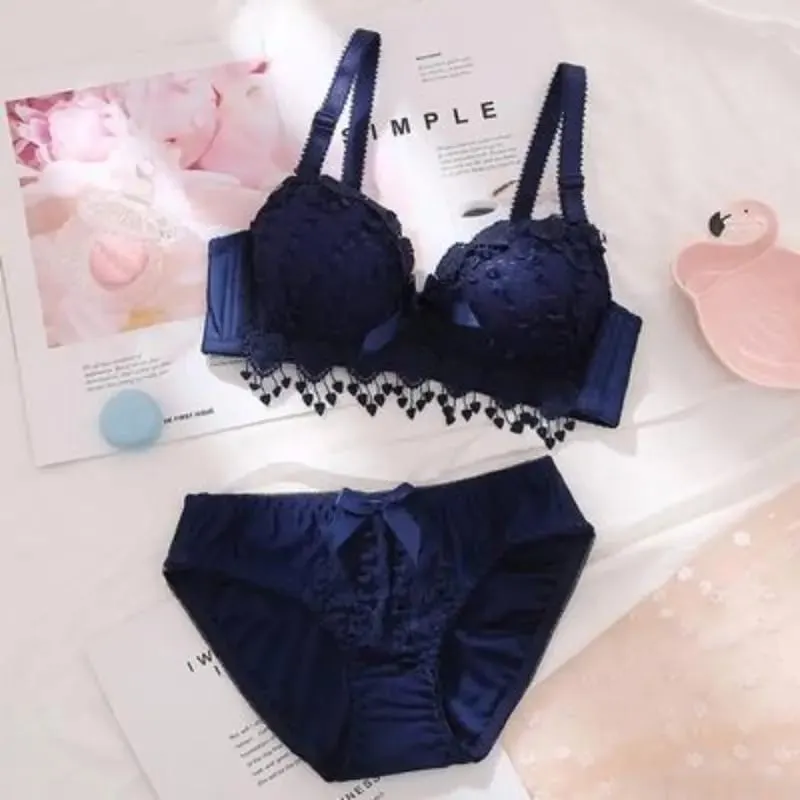 Mädchen Günstige BH-Set Große Größe Zurück Taste Komfortable Sammeln Bh Atmungsaktive Dünne Abschnitt Ohne Stahl Ring Frauen Unterwäsche Sets — image 6