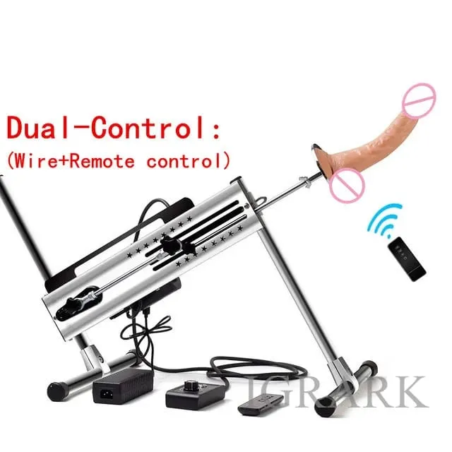 Ενσύρματο/Ασύρματο Dual Control Quiet Sex Machine 120W Ρυθμιζόμενο Vac-u-Lock Love Machines 3-15cm Stroke Vibrator Sex Toys for Women — image 7