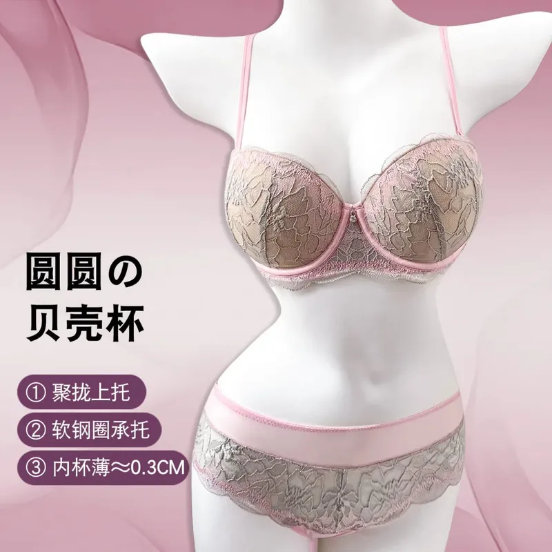 Soutien-gorge minimiseur violet, grande taille, dentelle douce, sans fil, Anti-affaissement, grand buste, aspect plus petit, respirant, offre spéciale, M-XL — image 9