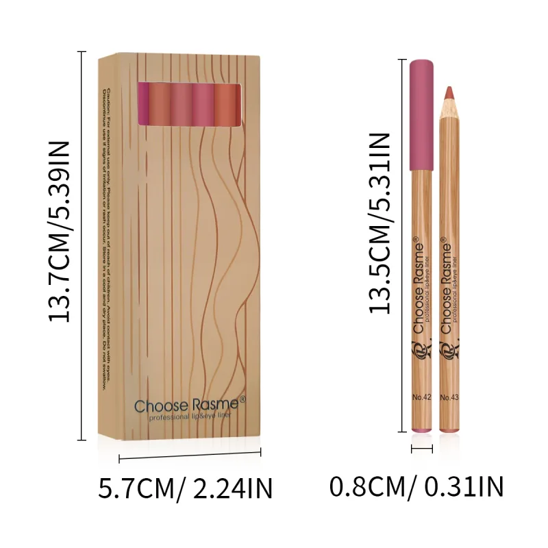 12 matte læbeforing blyantsæt farvegengivelse Nem makeup Vandtæt Holdbar læbe makeup Kosmetik Valentinsdag gave — image 5