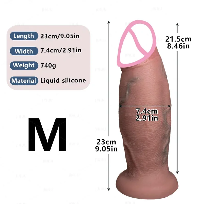 Riesiger realistischer Dildo, Fantasie, langer Penis, großer Schwanz, Saugnapf, Dildos für Frauen, riesiger Analdildo, Sexspielzeug für Frauen, Männer, Homosexuell