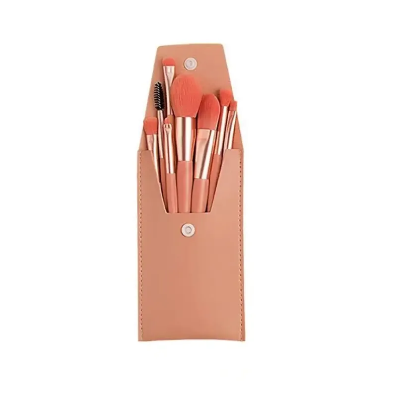 8ks/sada přenosné štětce na make-up s měkkými štětinami Prémiové syntetické se sáčkem štětec na oční stíny Nástroj Eye Facial Beauty Foundation — image 11