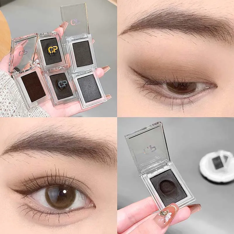Fard à paupières et Eyeliner unique, crème à haute teneur en pigments, teinte brun rougeâtre, longue durée, imperméable, scintillant, maquillage pour les yeux — image 5