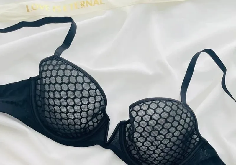 Halv kop minimizer bh til kvinder sommer ultra tynd blød bøjle push-up fransk dyb v-hals plus størrelse brystholder 34-44 B-C CUP — image 14