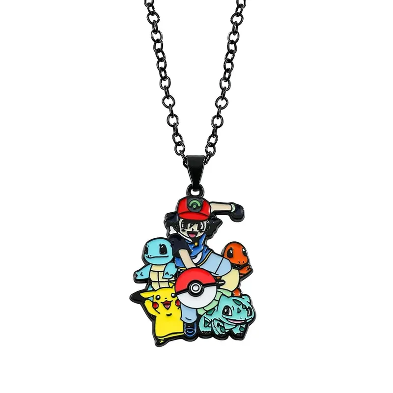 Anime Pokemon metalowa zabawka śliczna figura Pikachu Squirtle Psyduck Charmander strona dekoracji prezent Cosplay