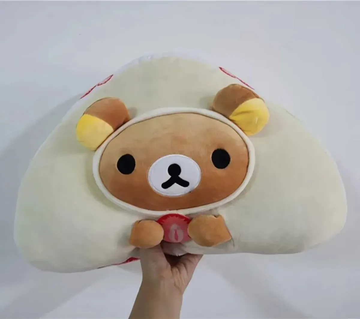 Sød Rilakkuma Frugtsandwich Bjørn Store plys Plys Plysdyr Pude Pude Legetøjsdukke 40 cm Børnegaver — image 2
