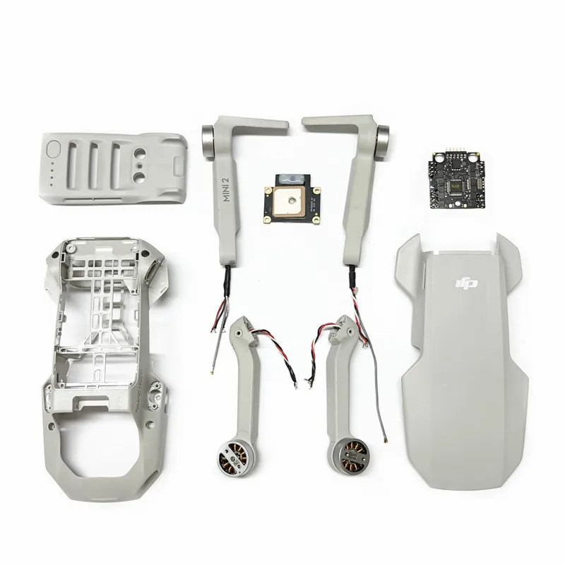 Original DJI Mini 2 Upper Cover Middle Shell Botttom Shell Front/Rear Arm With Motor Left Right Motor Arm GPS Module Arm Motors — image 1