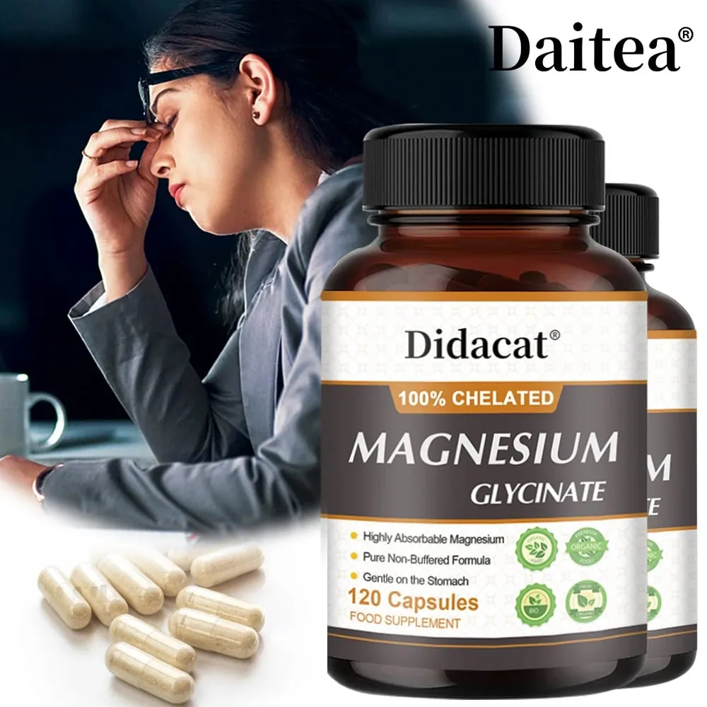 Magnésio Glicina 500mg - Apoia a Função Muscular Melhora a Qualidade do Sono Apoia a Saúde Cardiovascular e Metabólica — image 2