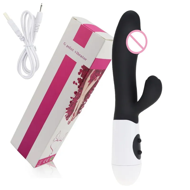 Thực Tế Thỏ Dương Vật Giả Dual Máy Rung Điểm G Âm Vật Kích Thích Máy Massage Rung Mạnh Mẽ Âm Đạo Masturbator Nữ Đồ Chơi Tình Dục — image 12