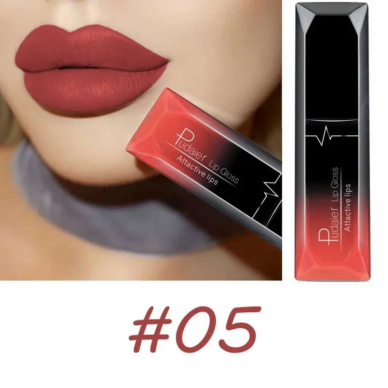 Samtiger, matter, flüssiger Lippenstift, wasserfest, 17 langanhaltende Farben, antihaftbeschichtet, kussfest, glatt, weicher Lippentönung für Mädchen — image 11