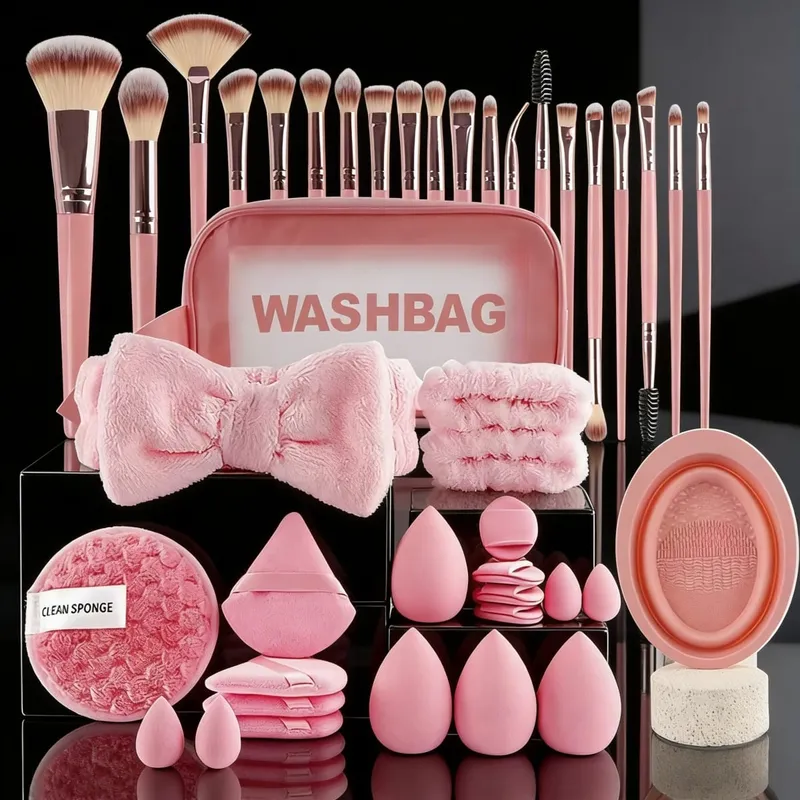 13/53pcs Set Berus Kosmetik Profesional untuk Kulit Gabungan dengan Berus Lembut Sesuai untuk Pemula dan Artis Solek — image 9