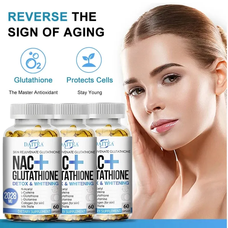 NAC Supplement L-Glutathion Intrazellulärer Antioxidanskomplex – Fördert die reinigende Entgiftung und Reparatur. Reduziert Liposomen — image 1