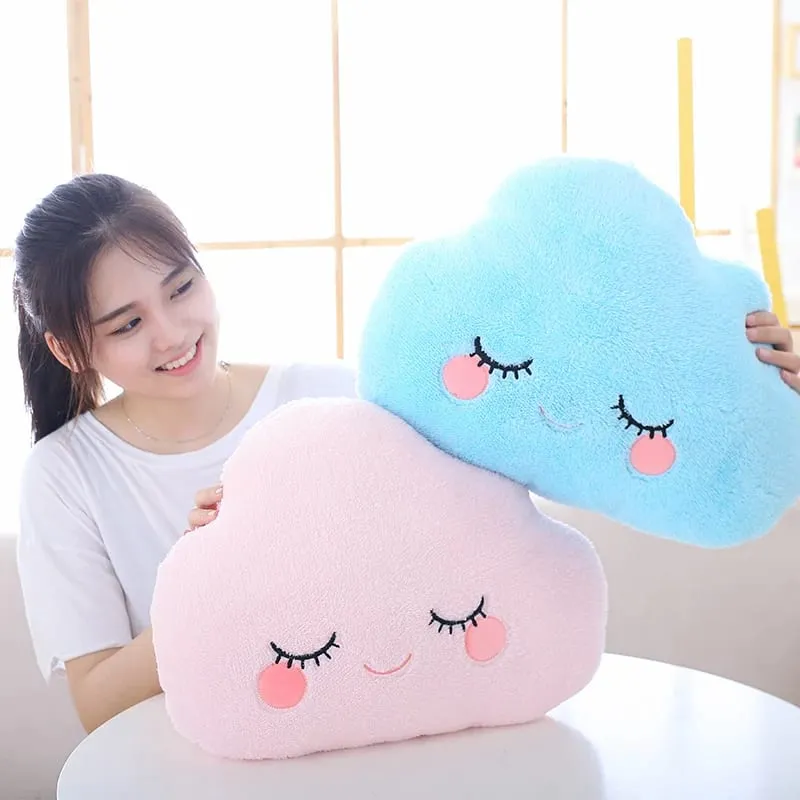 Fantastik Yıldız Bulut Ay Gökkuşağı Peluş Yastık Dolması Gökyüzü Doğal Yastık Sarı Pembe Mavi Utangaç Duygu Peluş Dekorasyon Hediye — image 3