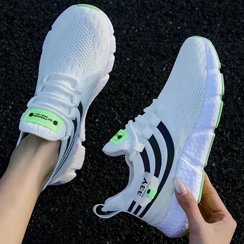 Men's Running Shoes High-quality Lightweight Mesh Design Breathable Comfortable Anti Slip Sole Track Field Running Lace Up Shoes — image 5