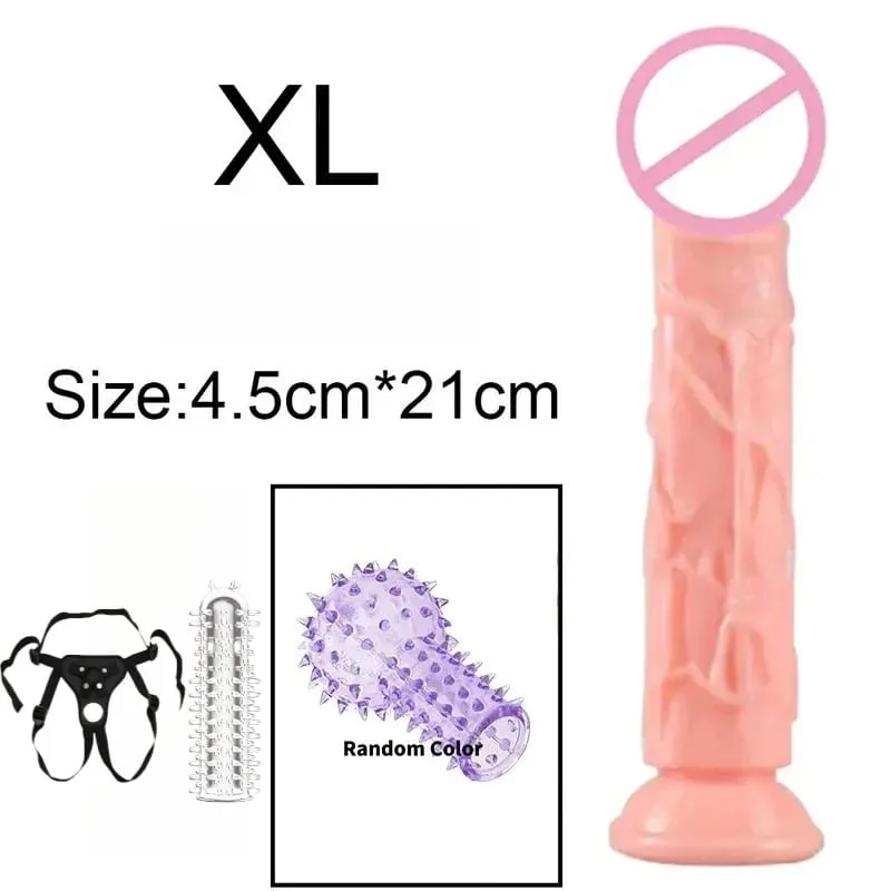 저렴한 현실적인 5 크기 엉덩이 플러그 딜도 남자 여자 남근 흡입 컵 항문 섹스 토이 게이 흡입 컵 빅 딕 질내 사정 — image 20